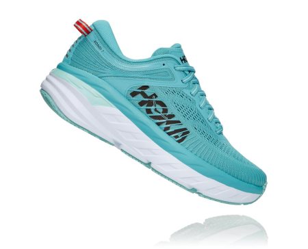 Hoka One One Bondi 7 Moški Čevlji Svetlo Turkizna / Modra SI-835709R